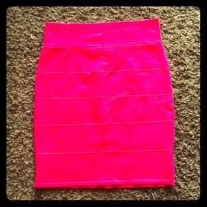 Hot Pink Mini Skirt